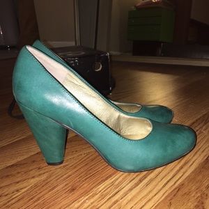 Seychelles Pumps Heels Turquoise Teal Green